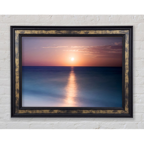 Haus Am Meer Gerahmtes Leinwandbild Tranquil Ocean Sun Wayfair De